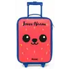 Kawai - Aardbei - Rood Kinderkoffer - Blauw klein -zz3dotto