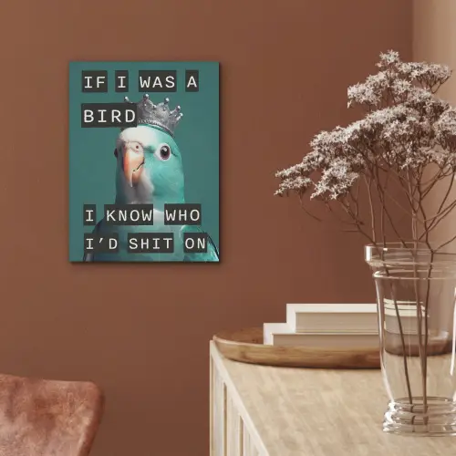 Parkiet - Turquoise - Quotes - Decoratie PET vilt klein -sfeer4