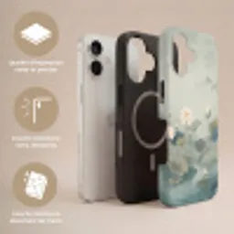 Lotus - Bloemen - Groen Toughcase MagSafe Apple iPhone 17 klein -USP_Lagen_FR