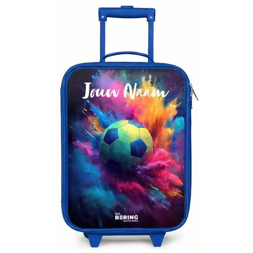 Neon - Bal - Kleurrijk Kinderkoffer - Blauw klein -zz3dotto