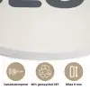 Quote - Grijs - Wit Akoestische PET Vilt - Rond klein -closeup_NL