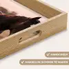 Paard - Zonsondergang - Bruin Dienblad Rechthoek middel -USP_HandgreepNL