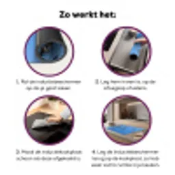 Zwaluwen - Vliegen - Blauw Inductie beschermer vinyl 3mm klein -zzzzzzz-cc-werking