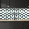 Klassiek - Motief - Blauw keuken achterwand 2 middel 871 -sfeer1