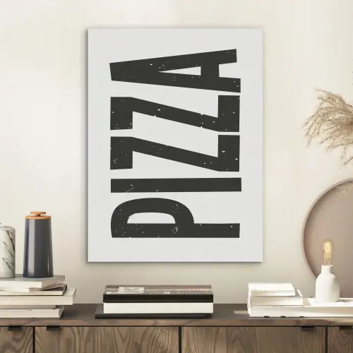 Pizza - Japandi - Decoratie - Vintage PET vilt klein -sfeer1