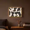 Vlekkenpatroon - Koe - Beige Light Box met batterij (Wandlamp) middel -sfeer4