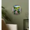 Doorkijk - Hortensia - Pad - Natuur Wandcirkel kunststof plaat 5mm dik klein -sfeer3