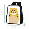 Dierenportret - kat - kinderen Rugzak - Zwart middel -productfoto_formaten
