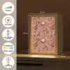 Klassiek - Botanisch - Roze Light Box met kabel (Tafellamp) klein 925 -USP_NL