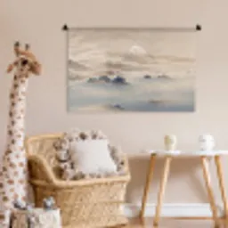 Japans - Landschap - Beige Wandkleed katoen middel -wsfeer5_kind