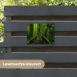 Groene Oase van Rust tuinposter los doek klein -sfeer3