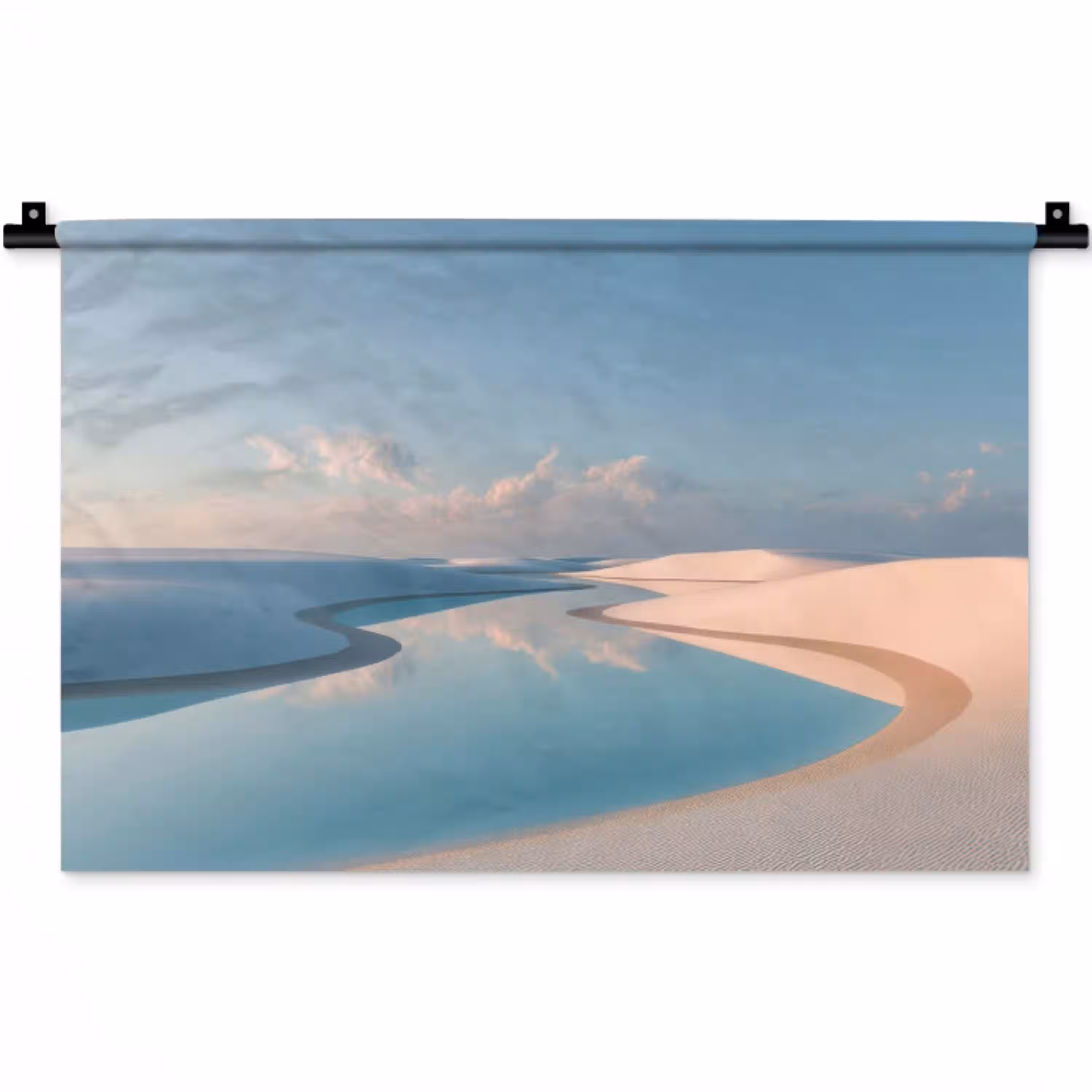 Duinen - Waterplas - Oneindige rust Wandkleed katoen klein -zz3d