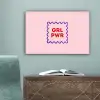 Grl pwr - Roze - Kader canvas 2cm klein -sfeer4