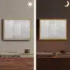 Grijs - Betonlook - Industrieel Light Box met batterij (Wandlamp) middel -sfeer3
