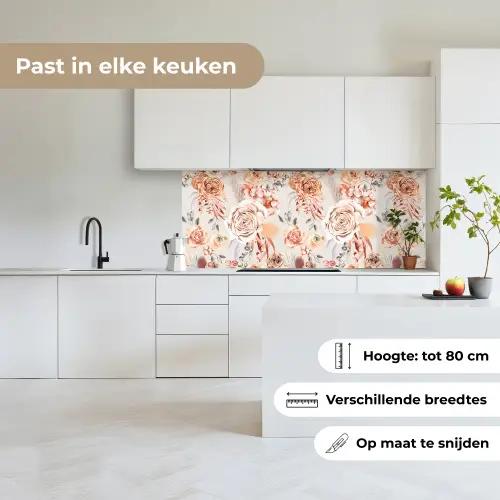 Rozen - Bloemen - Patroon keuken achterwand 2 middel 871 -sfeer4_NL
