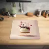 Cheesecake - Eten - Roze - Taart Inductie beschermer vinyl 3mm middel -sfeer5