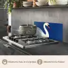 Zwaan - Wit - Snavel - Illustratie keuken achterwand spatscherm klein -usp_FR