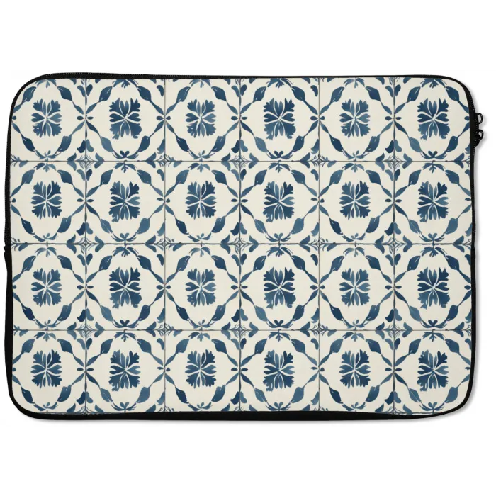 Grafisch - Tegel - Blauw laptophoes neopreen klein 279 -zkaufland3dotto