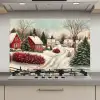 Kerstsfeer - Landelijk - Rood keuken achterwand spatscherm klein -3d_website