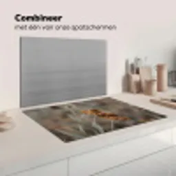 Zonnehoed - Droogbloemen - Geel - Warm Inductie beschermer vinyl 3mm klein -wsfeer7_website
