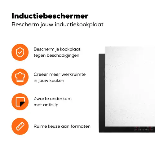 Onbeschreven Blad Inductie beschermer vinyl 3mm klein -zzzzzzz-td-ups