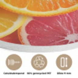 Fruit - Kleurrijk - Close up Akoestische PET Vilt - Rond klein -closeup_NL