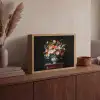 Boeket - Roze - Bloemen - Vaas Light Box met batterij (Wandlamp) middel -sfeer2