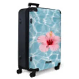 Hibiscus - Water - Roze NBS - Large koffer - Volwassenen Unisex groot -product1