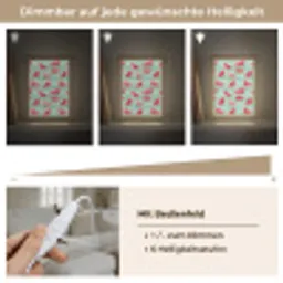 Watermeloen - Strepen - Groen Light Box met kabel (Tafellamp) klein 925 -USP_dimbaarDE