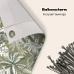 Botanisch - Bloemen - Groen Balkonbeschermer Duitsland klein 596 -closeup_NL