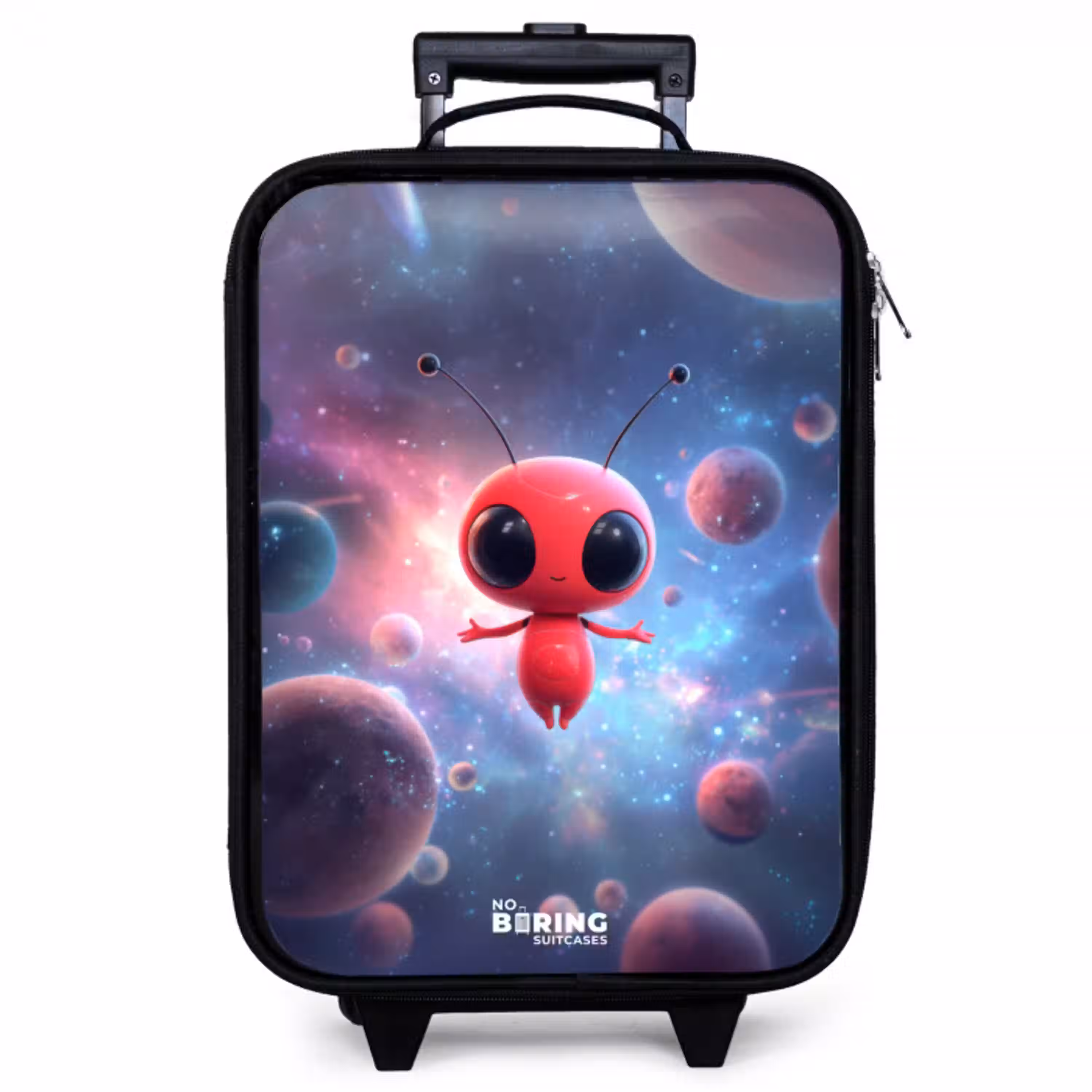 Rood Ruimtewezen in Kosmische Dans Kinderkoffer - Zwart klein -zzz_website3d