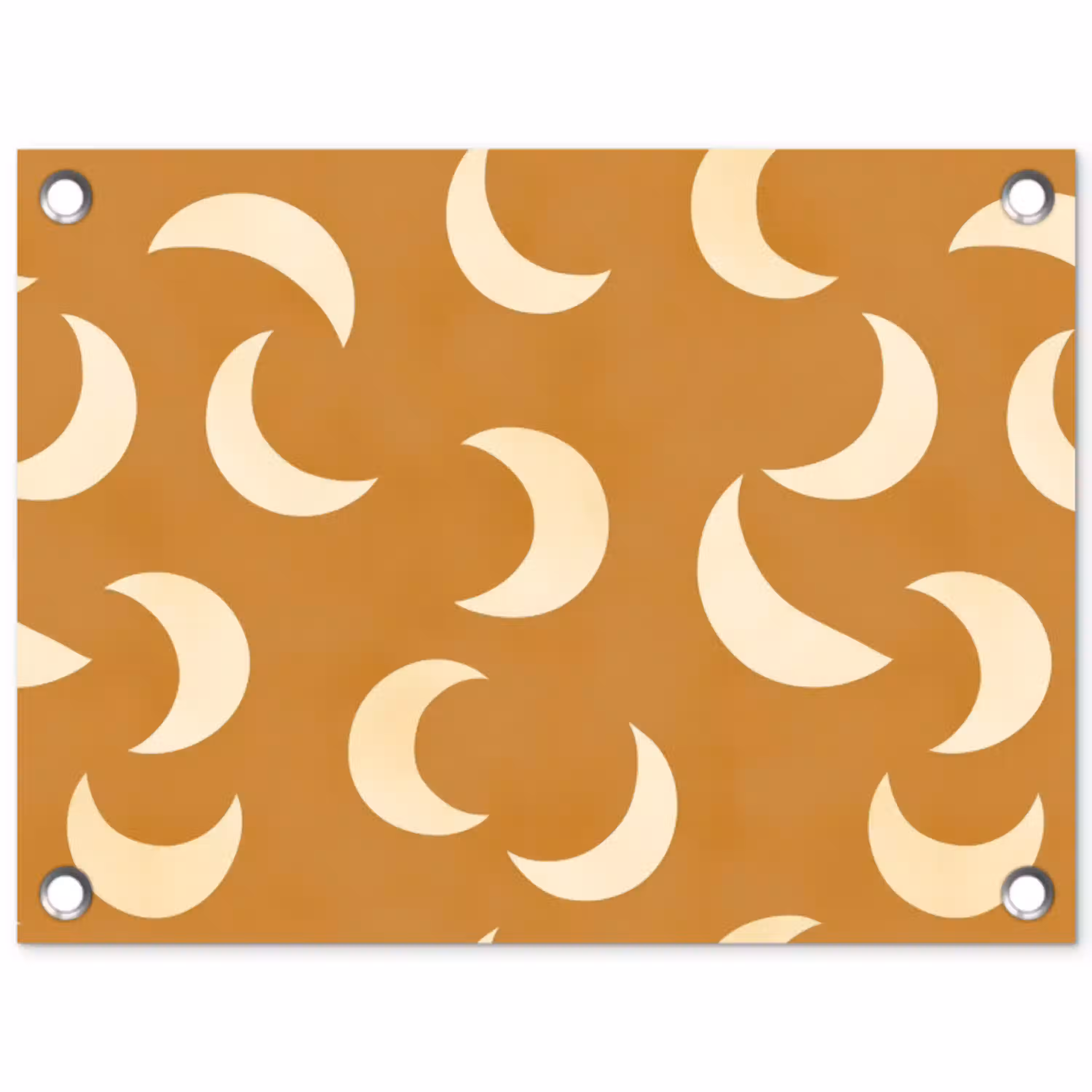 Manen - Patroon - Oker tuinposter los doek klein 239 -3d