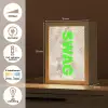 Slangenprint - SWAG - Neon - Groen Light Box met kabel (Tafellamp) klein -USP_NL