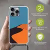 Feloranje duinen - Schaduw - Lege hemel Hoesje iPhone 16 Pro Max met koord klein -sfeer2_NL