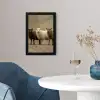 Schapen - Bruin - Wit - Grindpad fotolijst zwart zonder passe partout klein -sfeer4