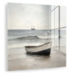 Roeiboot - Zee - Horizon plexiglas 5mm klein -zzzproduct_nieuw