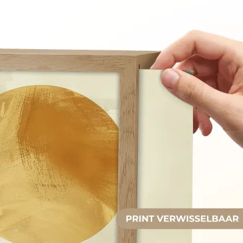 Abstract - Landschap - Zon - Kunst Light Box met batterij (Wandlamp) middel -USP_websiteprintNL