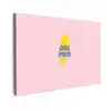 Grl pwr - Bliksem - Roze canvas 2cm klein -z3d