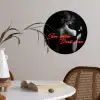 Wijn - Vrouw - Neon - Quote Wandcirkel behangsticker klein -sfeer3