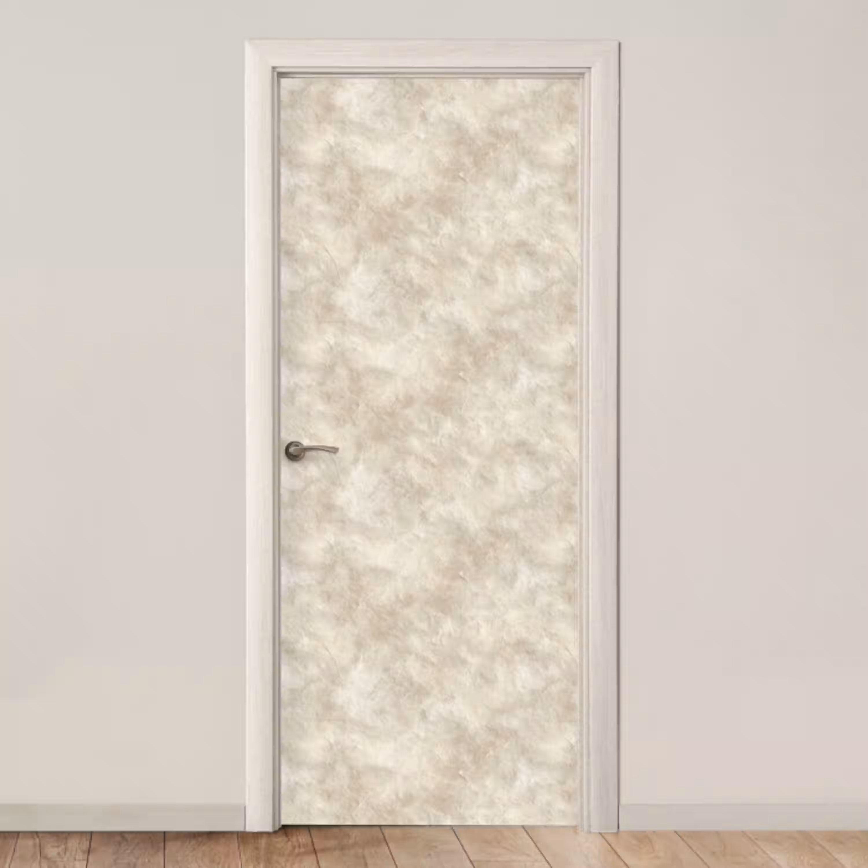 Beige - Reliëfstructuur - Natuursteen deurposter klein 289 -3d_beige