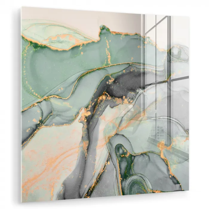 Goud - Marmer - Groen - luxe - Glitter - Marmerlook plexiglas 5mm klein -zzzproduct_nieuw