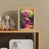 Flamingo - Tropisch - Dier - Bladeren Light Box met kabel (Kinderlampje) klein -sfeer2_kind