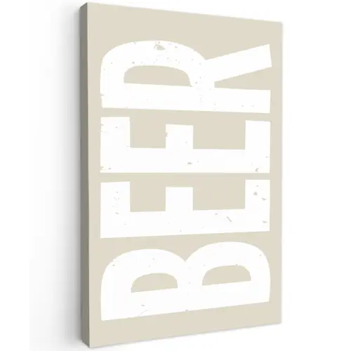 Beer - Japandi - Beige - Decoratie canvas 2cm klein -z3d