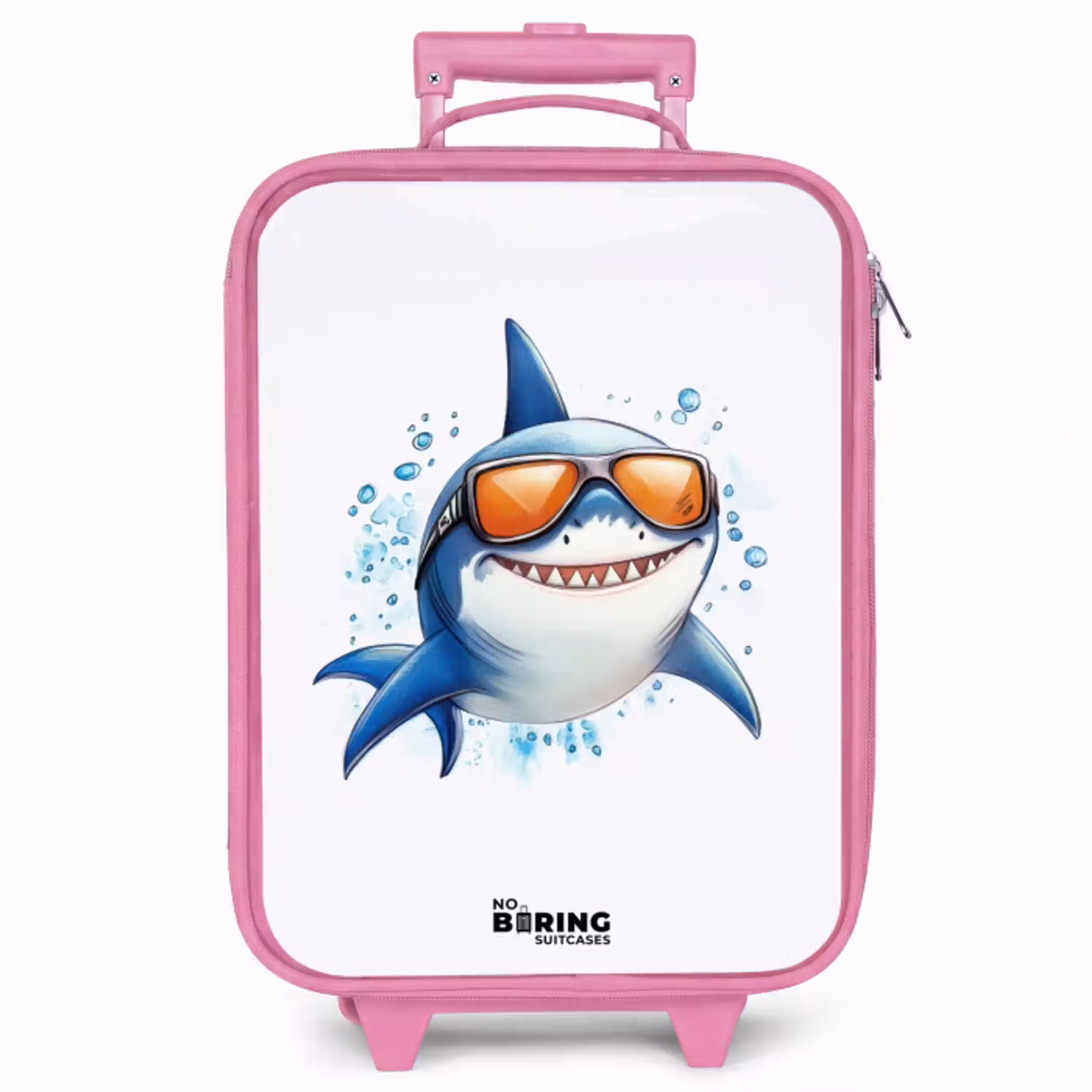 Coole haai met zonnebril in het water Kinderkoffer - Roze klein -zzz_website3d