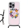 Bloemenkrans - Kleurrijk - Moeder Hoesje iPhone 16 Pro Max met koord klein -3d