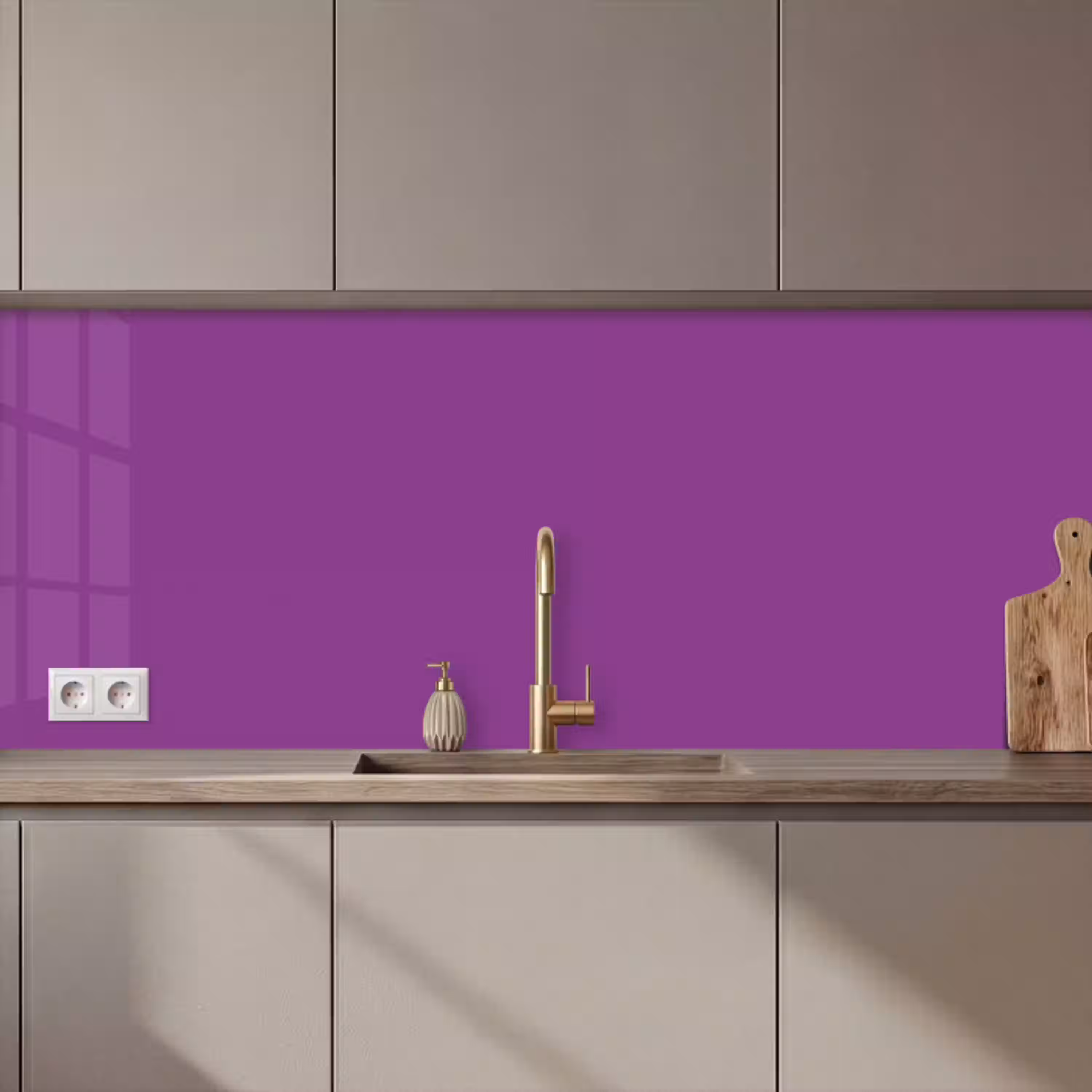 Paars - Kleuren - Effen keuken achterwand 2 middel 871 zz_3dshopping