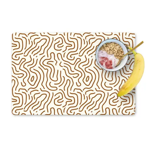 Minimalistisch - Patroon - Terracotta Placemat vinyl groot 368 -zzzproduct_Kitchenyeah-website