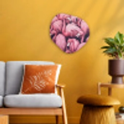 Flamingo - Roze - Dieren Wandcirkel Organisch Forex 3mm klein -sfeer4