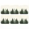 Sparren - Bomen - Groen - Beige onderzetter kurk middel -3d