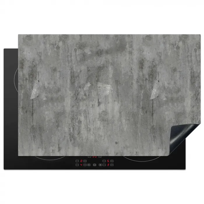 Roest - Beton - Patroon Inductie beschermer vinyl 3mm klein 276 -3d